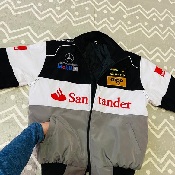 Vintage retro Mercedes Benz mclaren F1 nascar embroidered racing graphic jacket - Picture 11 of 11